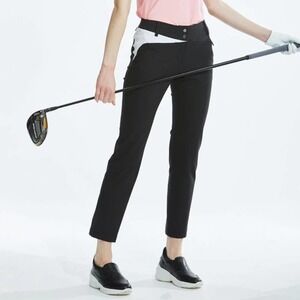 Nevermindall‎ Corte Cut Slim Line Golf Pant Women's S Black White0